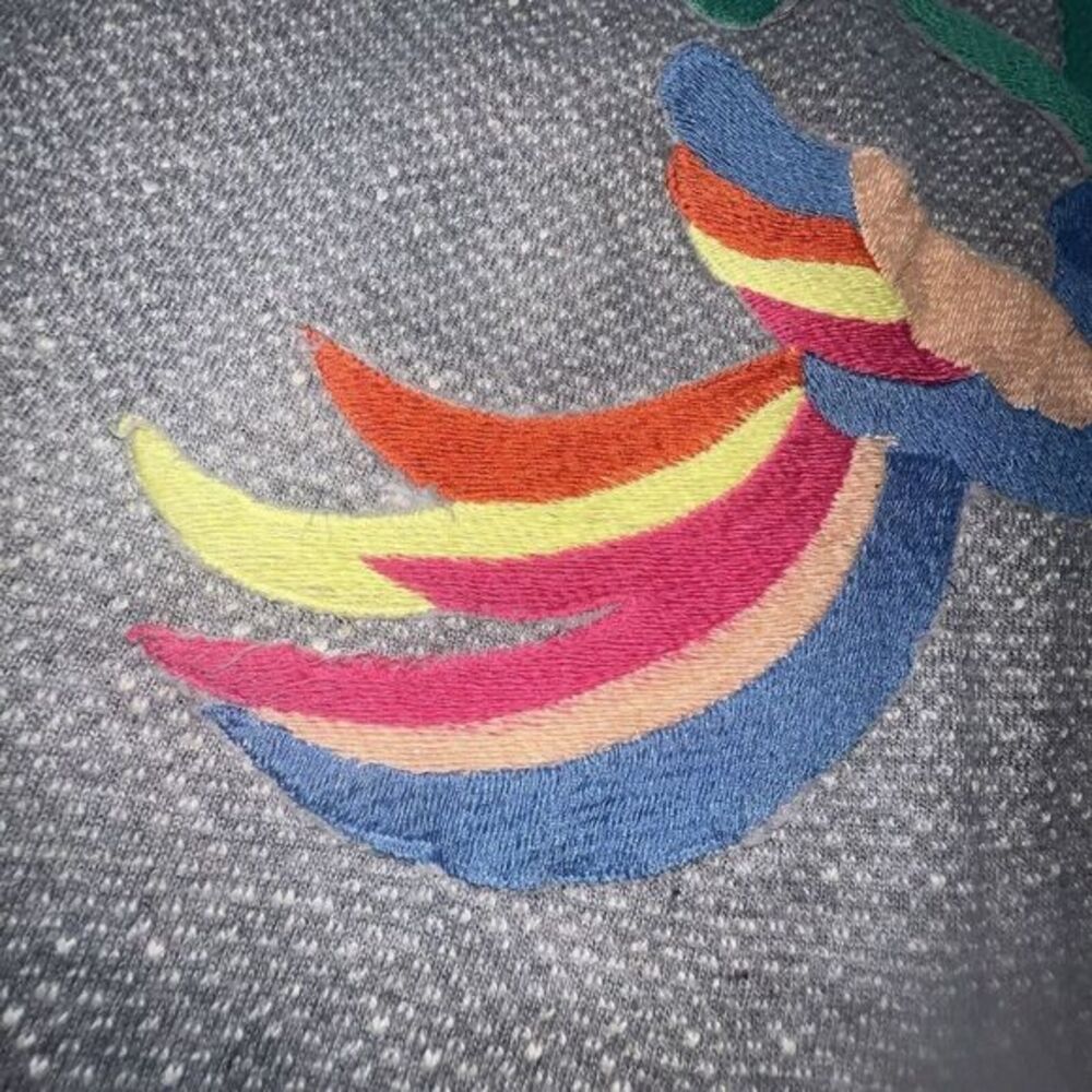Woman's‎ Judith March Pullover Top Birds Embroidered Small Beachy - Picture 13 of 15